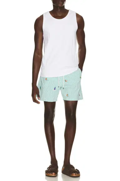 Polo Ralph Lauren Stretch Seersucker Traveler Swim Trunk | Thumbnail 3
