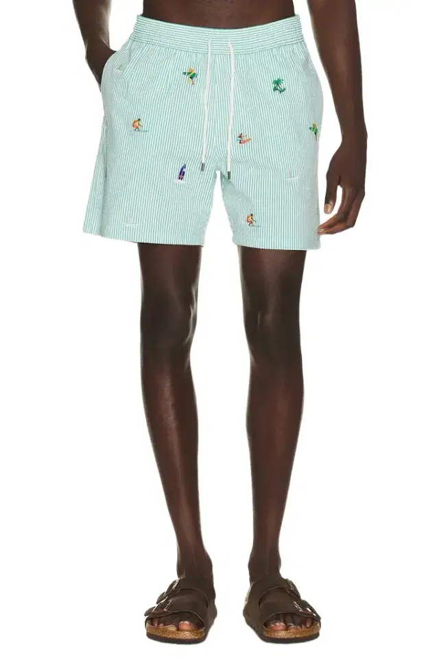 Polo Ralph Lauren Stretch Seersucker Traveler Swim Trunk