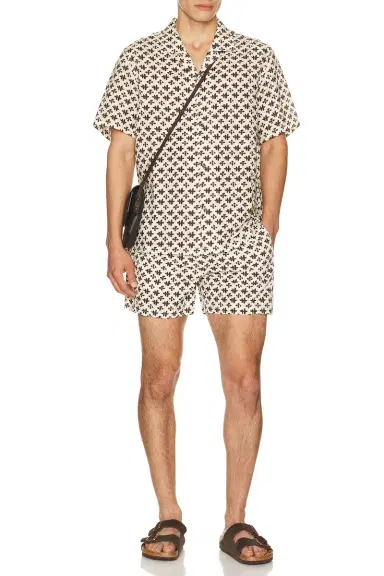 AUTO-REPLY 4 Printed Sebastian Swim Trunk | Thumbnail 3