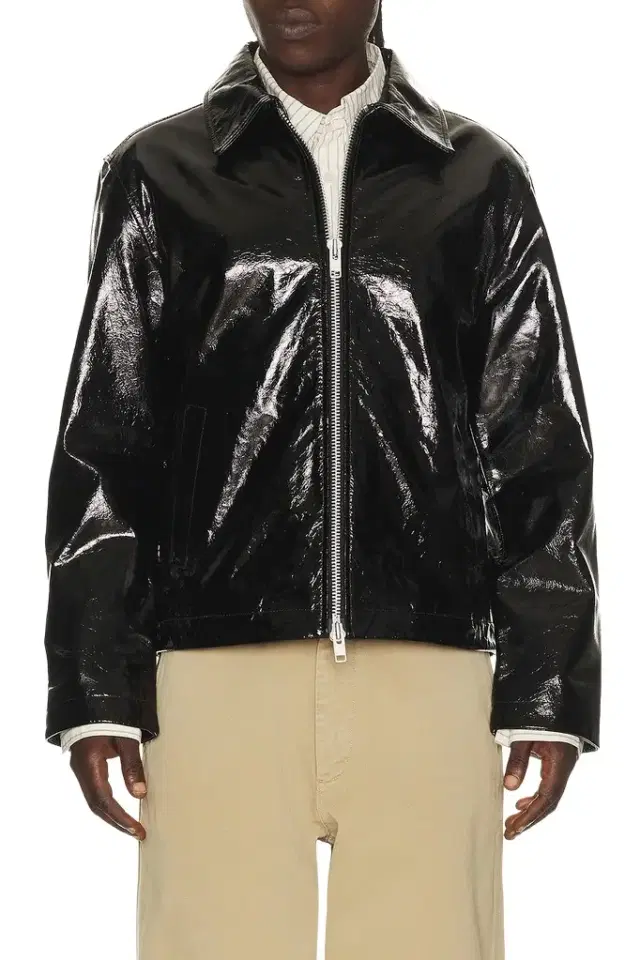 SUNFLOWER Short Leather Jacket