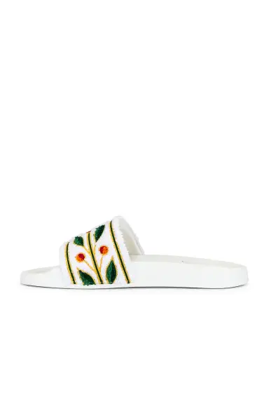 Casablanca Embroidered Terry Slider | Thumbnail 5