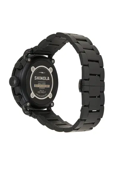 Shinola Runwell Sport Chrono 48mm Watch Black Bracelet | Thumbnail 4