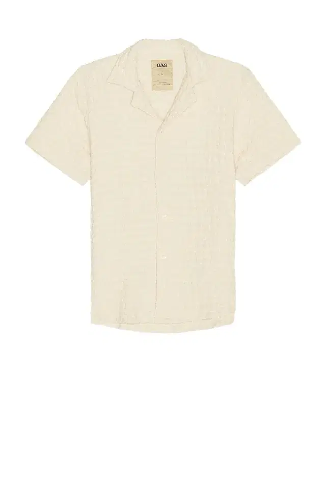 OAS Ecru Cuba Waffle Shirt