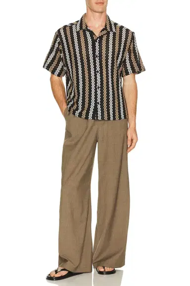 Percival Wade Crochet Shirt | Thumbnail 3