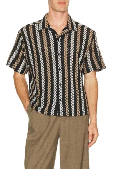 Percival Wade Crochet Shirt | Thumbnail 1