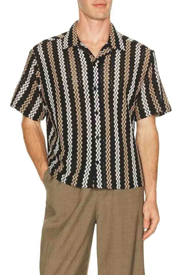 Percival Wade Crochet Shirt