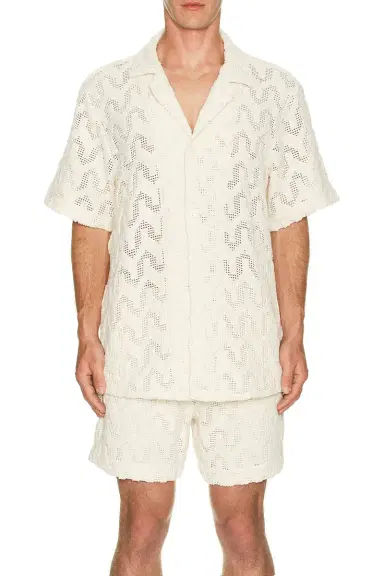 OAS Atlas Cuba Crochet Shirt | Thumbnail 4