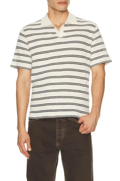 Percival Moore Open Collar Polo | Thumbnail 1