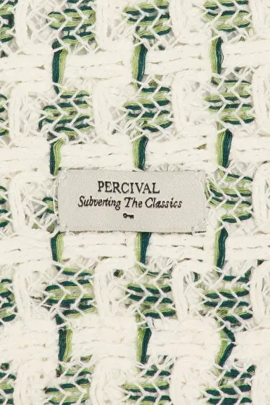 Percival Freddie Crochet Cuban Collar Boxy Shirt | Thumbnail 5