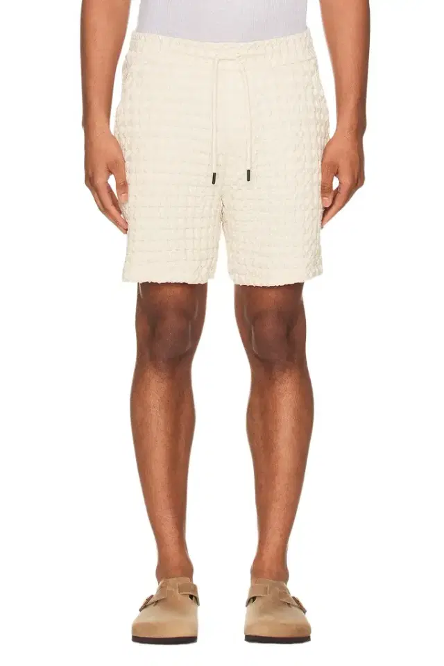 OAS Ecru Porto Waffle Shorts