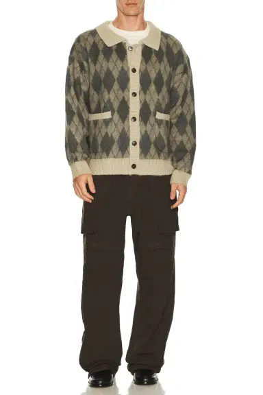 Found Wool Blend Argyle Sweater | Thumbnail 3