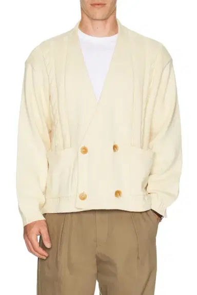 Found Found Double Breasted Cable Knit Cardigan | Thumbnail 1