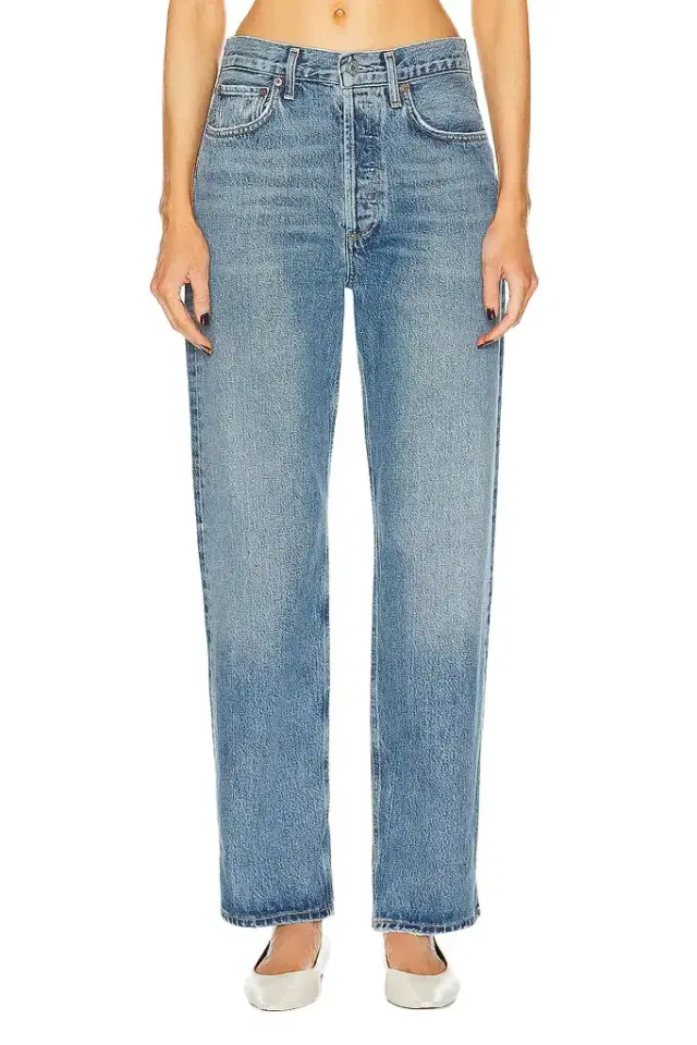 AGOLDE Fran Low Slung Easy Straight Jeans