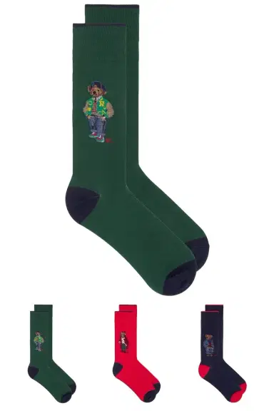 Polo Ralph Lauren Multi Bear Socks Gift Box | Thumbnail 1