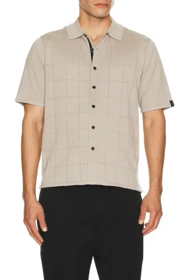 rag & bone Window Pane Dalton Knitted Shirt | Thumbnail 1