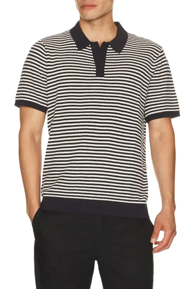 Onia Textured Knit Polo