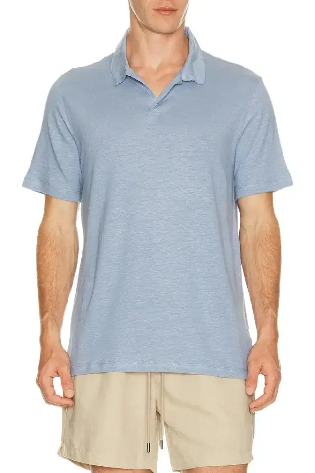 Onia Shaun Stretch Linen Polo