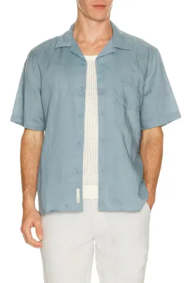 Onia Air Linen Convertible Vacation Shirt | Thumbnail 1