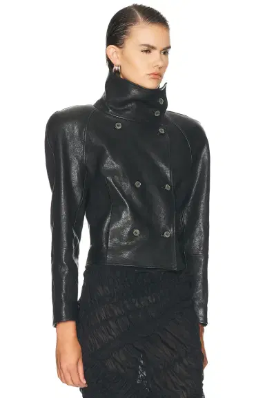 Magda Butrym Leather Jacket | Thumbnail 2 Magda Butrym Leather Jacket | Thumbnail 2