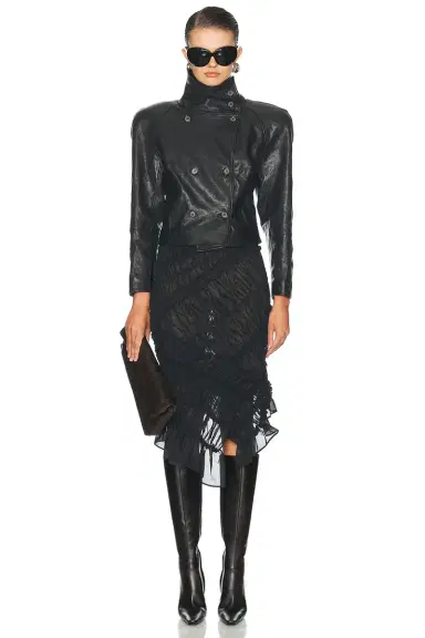 Magda Butrym Leather Jacket | Thumbnail 4 Magda Butrym Leather Jacket | Thumbnail 4