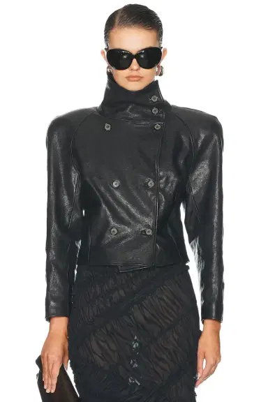 Magda Butrym Leather Jacket | Thumbnail 1 Magda Butrym Leather Jacket | Thumbnail 1