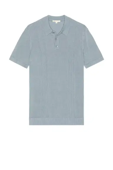 Onia Silk Ribbed Knit Polo Shirt | Thumbnail 4