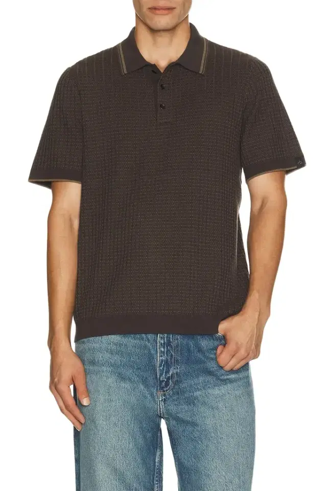 rag & bone Harvey Rib Polo Shirt