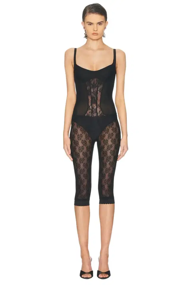 The Attico Lace Overall Catsuit