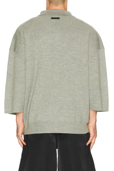 Fear of God Essentials Signature 3/4 Sleeve 90's Knit Polo | Thumbnail 2