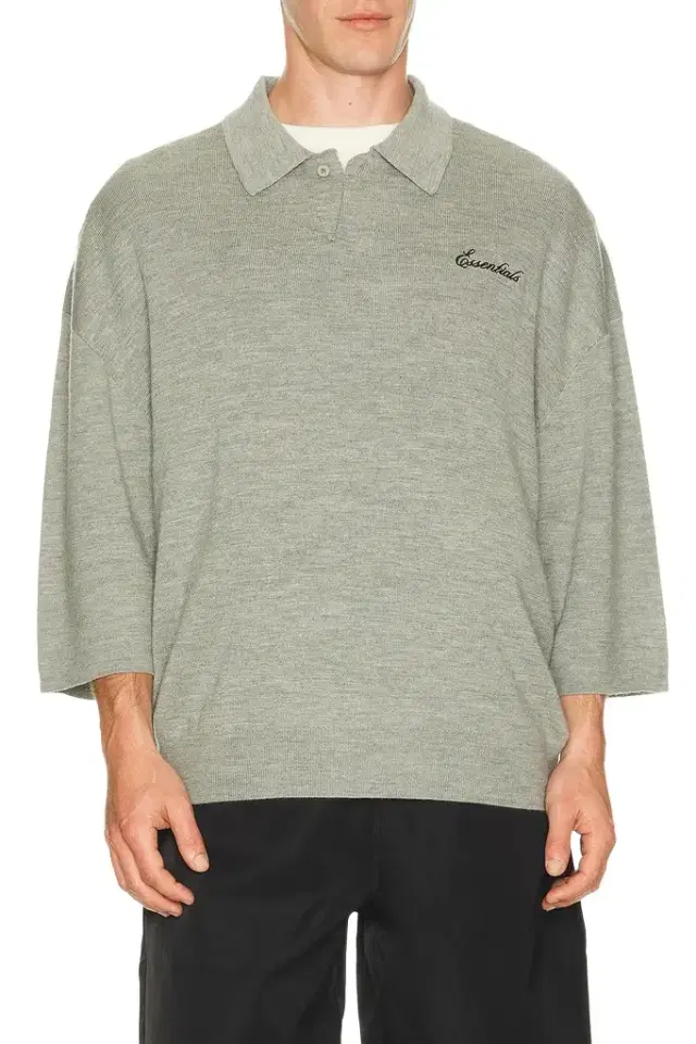 Fear of God Essentials Signature 3/4 Sleeve 90's Knit Polo