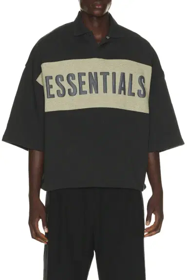 Fear of God Essentials Panelled Crop Polo | Thumbnail 1