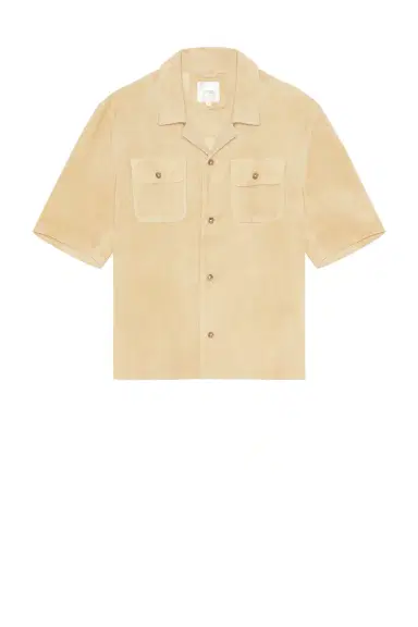 Found Suede Short Sleeve Camp Shirt | Thumbnail 4