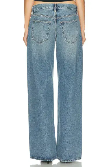 Frame x Alexandra Leclerc The Leo Low Rise Baggy Jean | Thumbnail 4 Frame x Alexandra Leclerc The Leo Low Rise Baggy Jean | Thumbnail 4