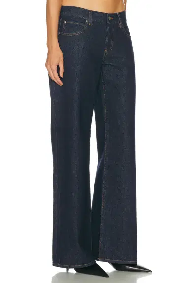 Frame x Alexandra Leclerc The Leo Low Rise Baggy Jean | Thumbnail 2 Frame x Alexandra Leclerc The Leo Low Rise Baggy Jean | Thumbnail 2