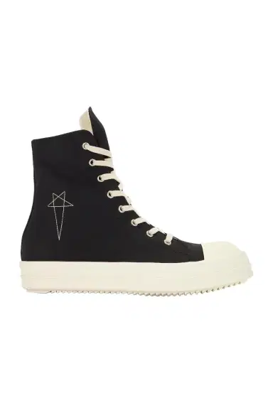 DRKSHDW by Rick Owens High Top Sneaks with Pentagram Embroidery | Thumbnail 1