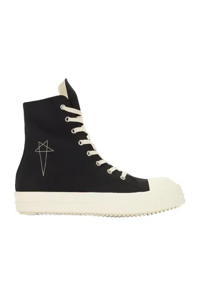 DRKSHDW by Rick Owens High Top Sneaks with Pentagram Embroidery