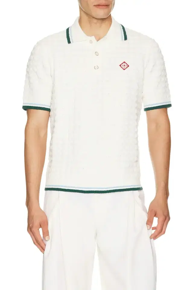 Casablanca Boucle Short Sleeve Polo