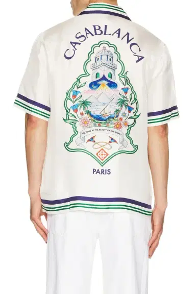 Casablanca Hotel Emblem Cuban Collar Shirt | Thumbnail 1
