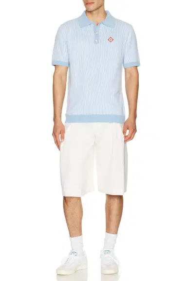 Casablanca Pinstripe Polo Shirt | Thumbnail 3