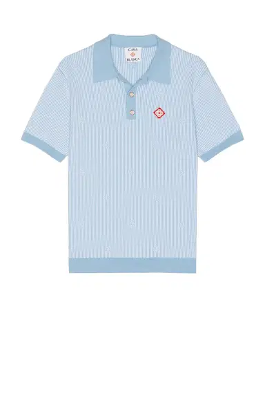 Casablanca Pinstripe Polo Shirt | Thumbnail 4
