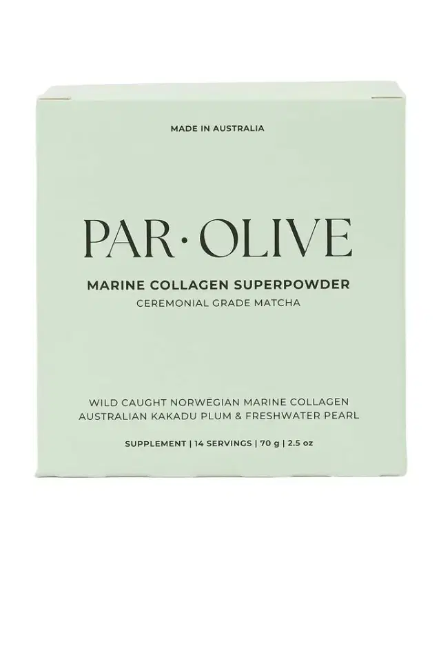 Par Olive Ceremonial Grade Matcha Pearl Marine Collagen Superpowder Travel Set