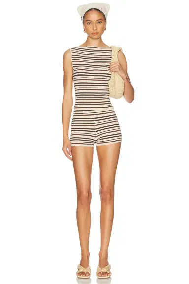 L'Academie Taylar Stripe Short | Thumbnail 5
