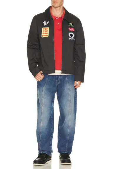 Pop Trading Company Full Zip Worker Jacket | Thumbnail 3