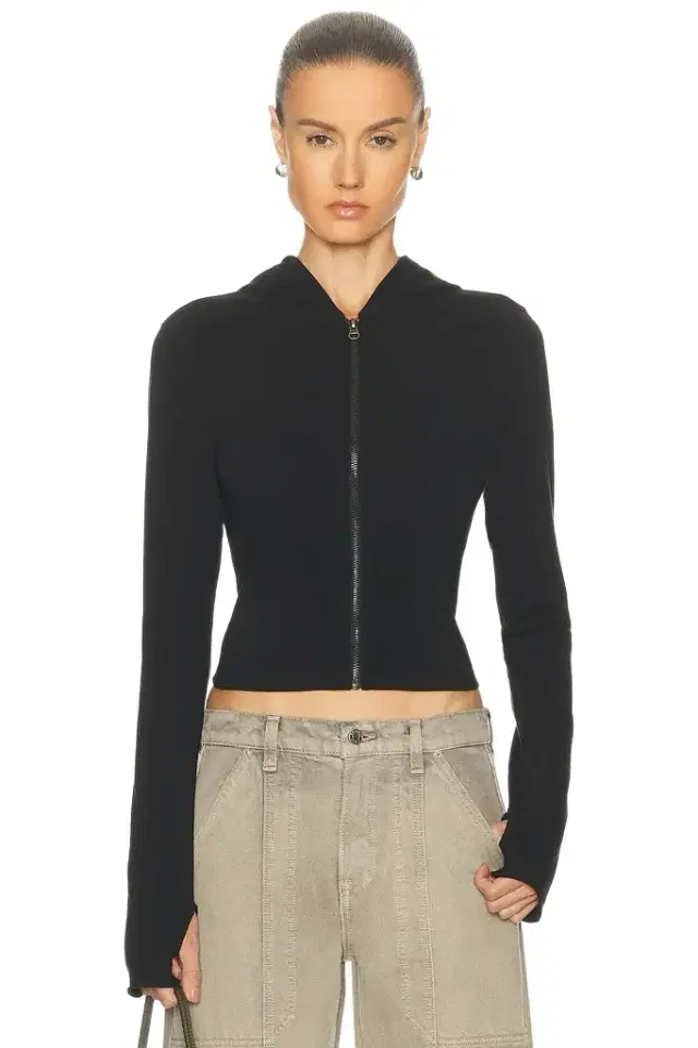 GRLFRND Shrunken Zip Hoodie