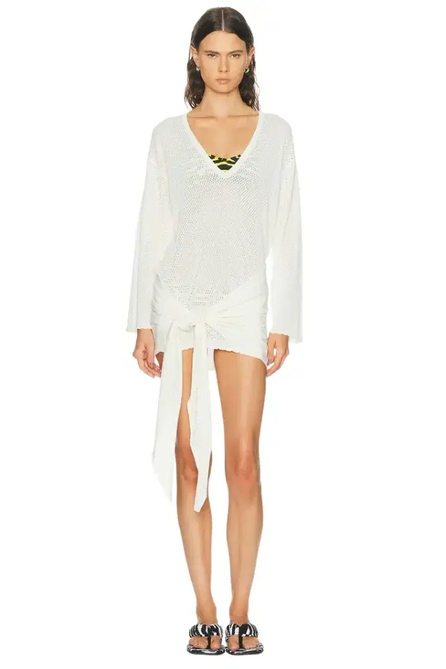 The Attico V Neck Mini Dress