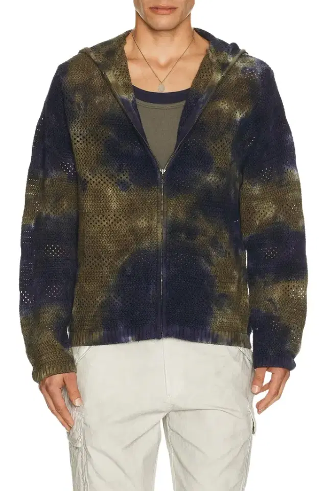 thisisneverthat Crochet Knit Zip Hoodie