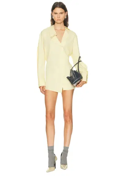The Attico Asymmetrical Shirt Mini Dress | Thumbnail 1