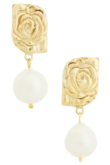 Magda Butrym Floral Pearl Earrings | Thumbnail 1
