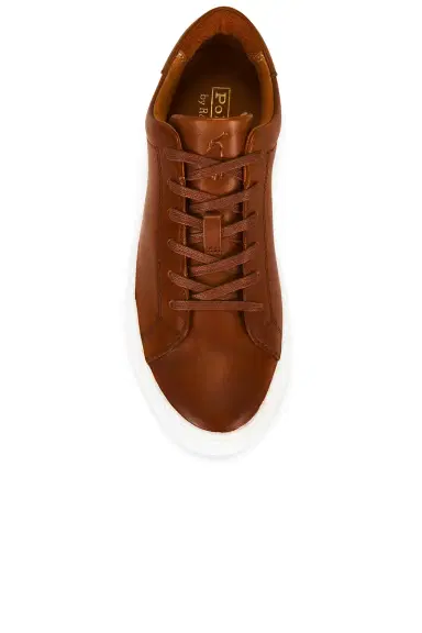 Polo Ralph Lauren Jermain II Leather Low Top Sneaker | Thumbnail 4