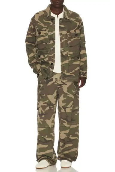 Found Camouflage Twill Utility Cargo Jacket | Thumbnail 3